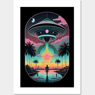 UFO Disclosure UAP Miami Flying Saucer Aliens in Miami Ufology Disclosure ET Believer. Posters and Art